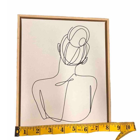 Abstract Line Art Woman Female Figure Framed Print Coquette Loft Chic - Picture 2 of 4